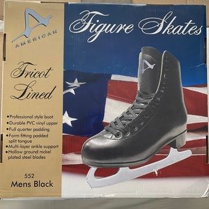 Men’s size 9 black figure skates, open to offers